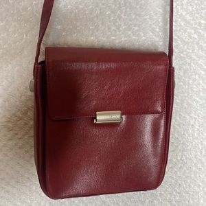 Mandarina Duck vintage red crossbody purse bag